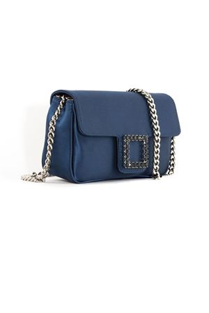 Borsa a spalla Lunette in raso blu navy ROBERTO FESTA | LUNETTEBLUNAVY